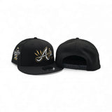 Black Atlanta Braves Lighting Logo Gray Bottom 1995 World Series Welcome To The Show Side Patch New Era 9Fifty Snapback