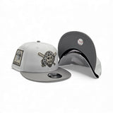 White Pittsburgh Pirates Mascot Logo Gray Bottom Pirates Side Patch New Era 9Fifty Snapback