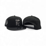 Black Kansas City Royals Gray Bottom _______ Side Patch New Era 9fifty Snapback
