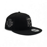 Black Kansas City Royals Gray Bottom _______ Side Patch New Era 9fifty Snapback