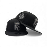 Black Kansas City Royals Gray Bottom 2012 All Star Game Side Patch New Era 9fifty Snapback