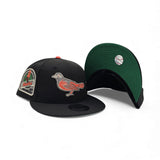 Black Baltimore Orioles Bird Logo Gray Bottom 30th Anniversary Side Patch New Era 9Fifty Snapback