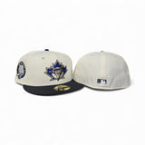Off White Toronto Blue Jays Dark Gray Visor Green Bottom 30th Anniversary Side Patch New Era 59Fifty Fitted