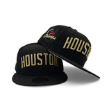 Black Houston Rockets Gray Bottom 2x Finals Champions New Era 59Fifty Fitted