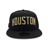 Black Houston Rockets Gray Bottom 2x Finals Champions New Era 59Fifty Fitted