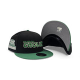 Black Philadelphia Eagles Green Visor Gray Bottom New Era Hawaii 1990 Pro Bowl Side Patch 59FIFTY Fitted