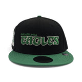 Black Philadelphia Eagles Green Visor Gray Bottom New Era Hawaii 1990 Pro Bowl Side Patch 59FIFTY Fitted