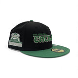 Black Philadelphia Eagles Green Visor Gray Bottom New Era Hawaii 1990 Pro Bowl Side Patch 59FIFTY Fitted