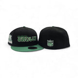 Black Philadelphia Eagles Green Visor Gray Bottom New Era Hawaii 1990 Pro Bowl Side Patch 59FIFTY Fitted