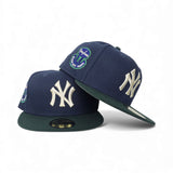Oceanside Blue Blue New York Yankees Dark Green Visor Gray Bottom 1952 World Series Side Patch New Era 59Fifty Fitted