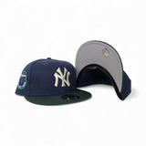 Oceanside Blue Blue New York Yankees Dark Green Visor Gray Bottom 1952 World Series Side Patch New Era 59Fifty Fitted