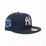Oceanside Blue Blue New York Yankees Dark Green Visor Gray Bottom 1952 World Series Side Patch New Era 59Fifty Fitted