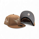 Light Bronze Los Angeles Angels Toasted Peanut Visor Gray Bottom 2010 All Star Game Side Patch New Era 59Fifty Fitted