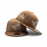 Light Bronze Los Angeles Angels Toasted Peanut Visor Gray Bottom 2010 All Star Game Side Patch New Era 59Fifty Fitted