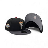 Black Philadelphia Phillies Flame Logo Dark Gray Visor Gray Bottom 2026 All Star Game Side Patch New Era 59Fifty Fitted