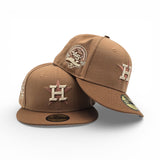 Light Bronze Houston Astros Toasted Peanut Visor Gray Bottom 45th Anniversary Side Patch New Era Fitted