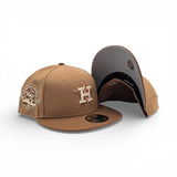 Light Bronze Houston Astros Toasted Peanut Visor Gray Bottom 45th Anniversary Side Patch New Era Fitted