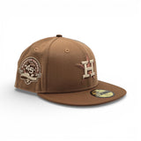 Light Bronze Houston Astros Toasted Peanut Visor Gray Bottom 45th Anniversary Side Patch New Era Fitted