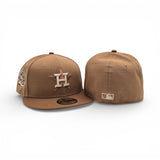 Light Bronze Houston Astros Toasted Peanut Visor Gray Bottom 45th Anniversary Side Patch New Era Fitted