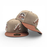 Camel Atlanta Braves Toasted Peanut Visor Gray Bottom 2000 All Star Game Side Patch New Era 59Fifty Fitted