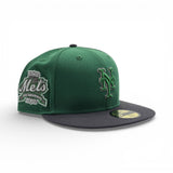 Kelly Green New York Mets Dark Gray Visor Gray Bottom 40th Anniversary Side Patch New Era 59Fifty Fitted
