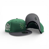 Kelly Green New York Mets Dark Gray Visor Gray Bottom 40th Anniversary Side Patch New Era 59Fifty Fitted