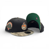Black New York Mets Spring Training Logo Realtree Visor Green Bottom 50th Anniversary Side Patch New Era 59Fifty Fitted