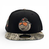 Black New York Mets Spring Training Logo Realtree Visor Green Bottom 50th Anniversary Side Patch New Era 59Fifty Fitted