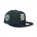 Green Detroit Tigers Navy Blue Visor Gray Bottom 1935 World Series Side Patch New Era 59Fifty Fitted