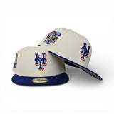 Off White New York Mets Royal Blue Visor Gray Bottom 2000 Subway Series Side Patch New Era 59Fifty Fitted