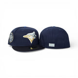 Oceanside Blue Toronto Blue Jays Navy Blue Visor Icy Blue Bottom 30th Anniversary Side Patch New Era 59Fifty Fitted