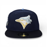 Oceanside Blue Toronto Blue Jays Navy Blue Visor Icy Blue Bottom 30th Anniversary Side Patch New Era 59Fifty Fitted