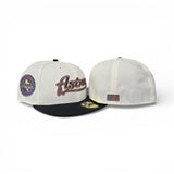 Off White Houston Astros Dark Gray Visor Gray Bottom Celebrating 45 Years Side Patch New Era 59Fifty Fitted