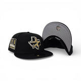 Black Houston Astros Gray Bottom 2000 Inaugural Season Side Patch New Era 59Fifty Fitted