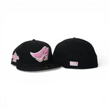 Black Los Angeles Angels Pink Bottom 2010 All Star Game Side Patch "Valentines Day Collection" New Era 59Fifty Fitted