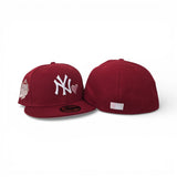 Red New York Yankees Heart Pink Bottom 1999 World Series Side Patch "Valentines Day Collection" New Era 59Fifty Fitted
