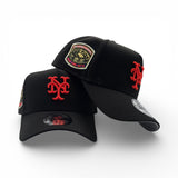 Black New York Mets Curved Brim Gray Bottom 1969 World Series Side Patch New Era 9Forty Snapback