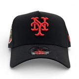 Black New York Mets Curved Brim Gray Bottom 1969 World Series Side Patch New Era 9Forty Snapback