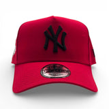 Red New York Yankees Curved Brim Gray Bottom 1999 World Series Side Patch New Era 9Forty Snapback