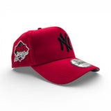 Red New York Yankees Curved Brim Gray Bottom 1999 World Series Side Patch New Era 9Forty Snapback