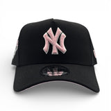 Black New York Yankees Curved Brim Pink Bottom 1999 World Series Side Patch New Era 9Forty Snapback
