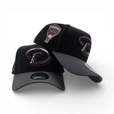 Black Arizona Diamondbacks Dark Gray Curved Brim Gray Bottom 1998 Inaugural Side Patch New Era 9Forty Snapback
