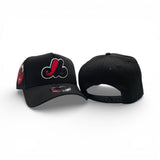 Black Montreal Expos Curved Brim Gray Bottom 1982 All Star Game Side Patch New Era 9Forty Snapback
