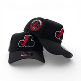 Black Montreal Expos Curved Brim Gray Bottom 1982 All Star Game Side Patch New Era 9Forty Snapback