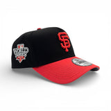 Black San Francisco Giants Curved Black Brim Gray Bottom 2010 World Series Side Patch New Era 9Forty Snapback