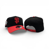 Black San Francisco Giants Curved Black Brim Gray Bottom 2010 World Series Side Patch New Era 9Forty Snapback