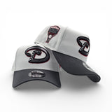 White Arizona Diamondbacks Dark Gray Curved Brim Gray Bottom 1998 Inaugural Side Patch New Era 9Forty Snapback