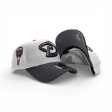 White Arizona Diamondbacks Dark Gray Curved Brim Gray Bottom 1998 Inaugural Side Patch New Era 9Forty Snapback