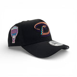 Black Arizona Diamondbacks Curved Brim Gray Bottom 1998 Inaugural Side Patch New Era 9Forty Snapback
