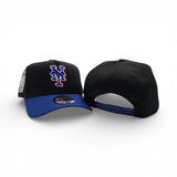 Black New York Mets Curved Royal Blue Brim Gray Bottom 2000 Subway Series Side Patch New Era 9Forty Snapback
